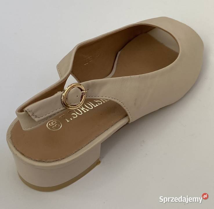 Beżowe damskie czółenka rozmiar 37 IGC81G1360 Żyrardów