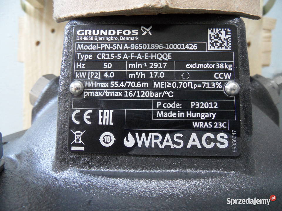 Pompa Grundfos CR 155 AFAEHQQE Olsztyn