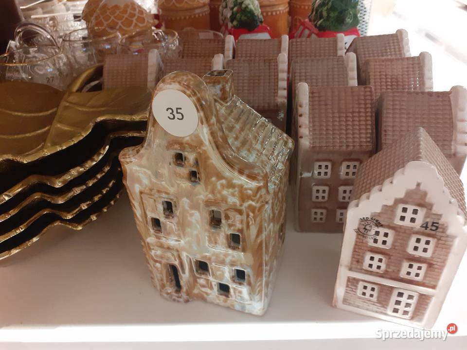 lampion domek ceramiczny wielokolorowy Gdańsk