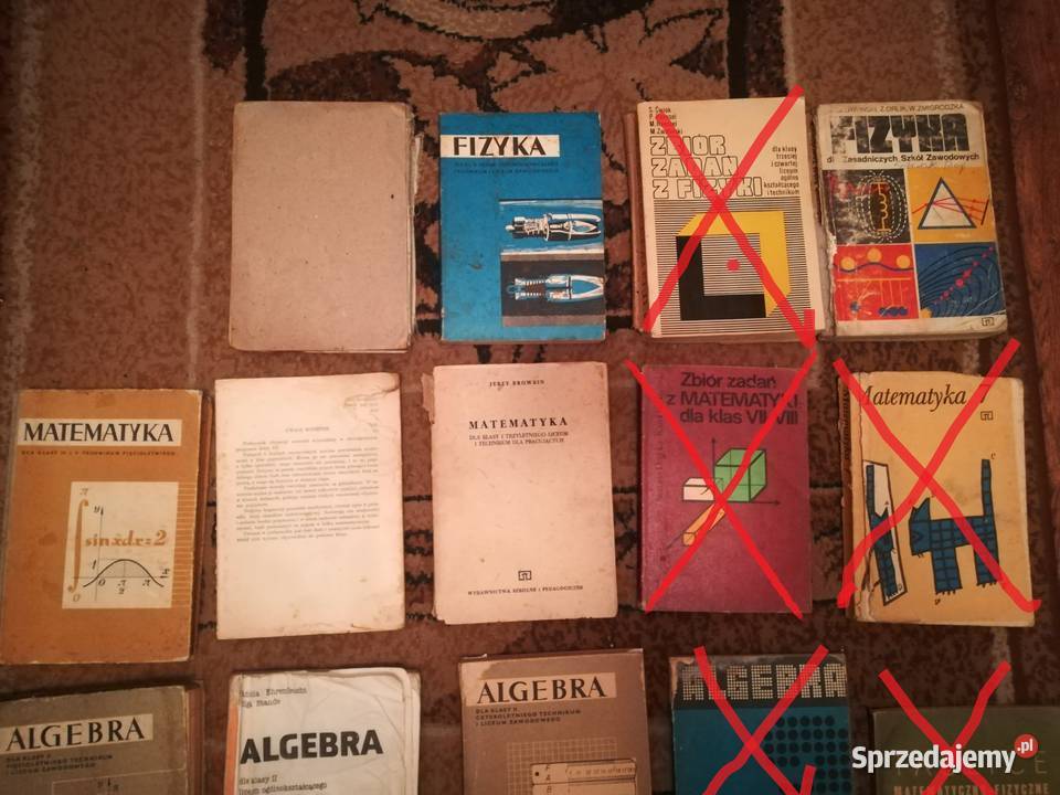 Stare podręczniki PRL matematyka algebra Kręćkowo sprzedam