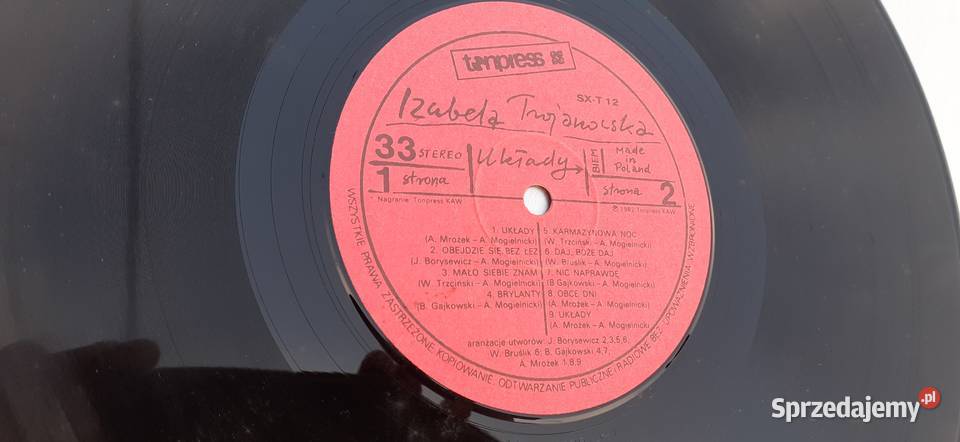 Izabela Trojanowska UkładyWinylPRL Płyty i kasety Tuszkowo