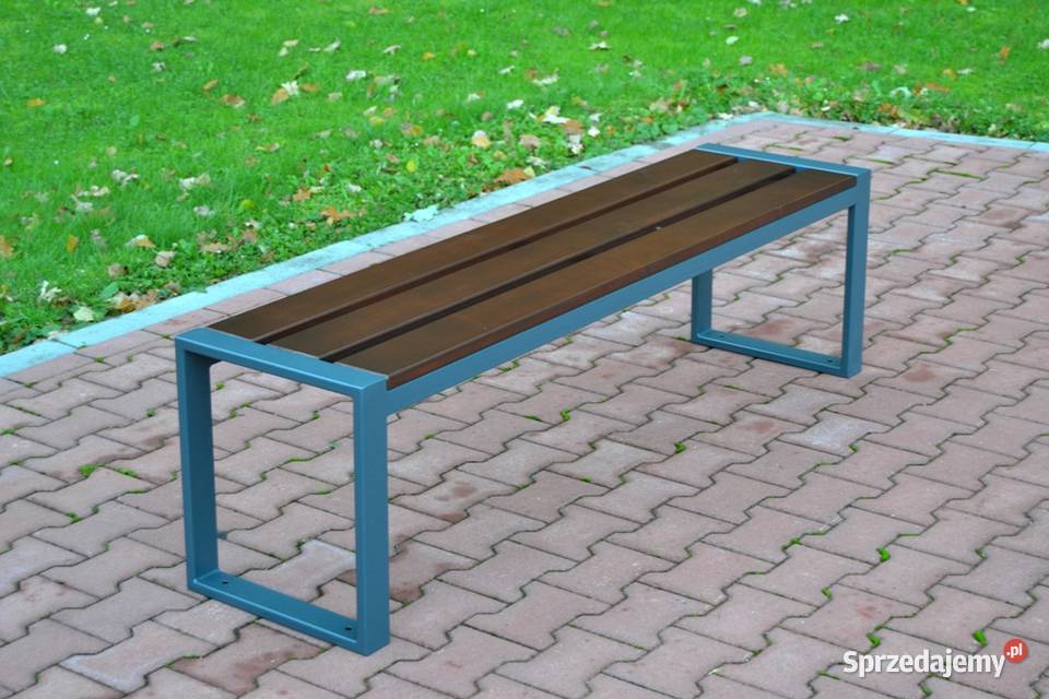 Ławka bez oparcia stalowa miejska parkowa lawki sprzedam
