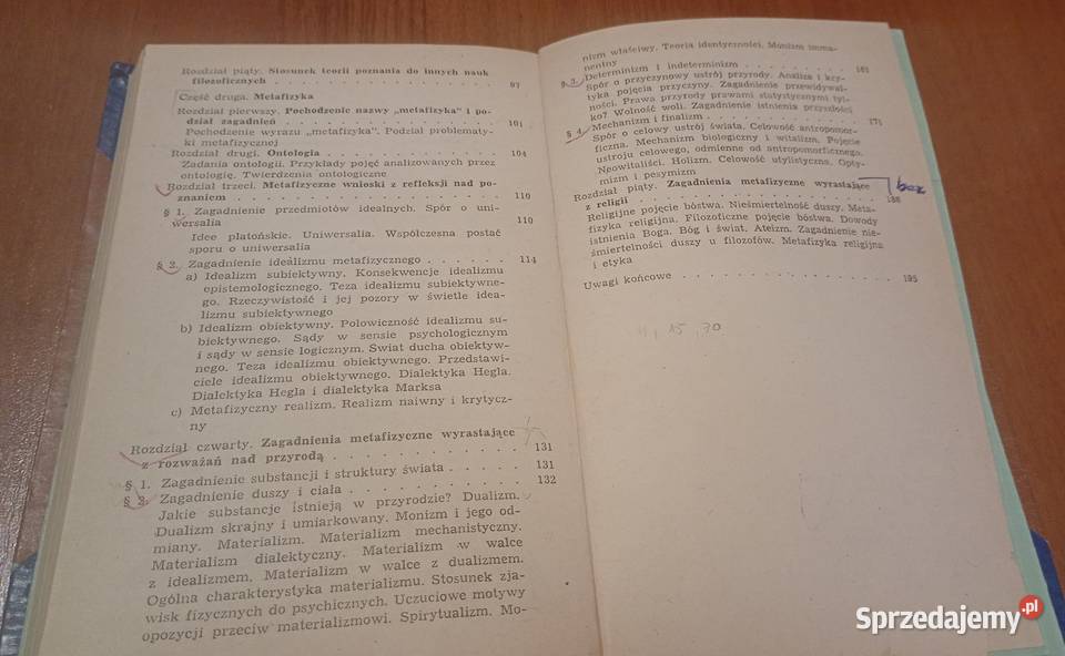 Zagadnienia i kierunki filozofii teoria poznania Gdańsk sprzedam