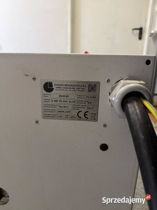 elektryczna wytwornica pary Człuchów sprzedam