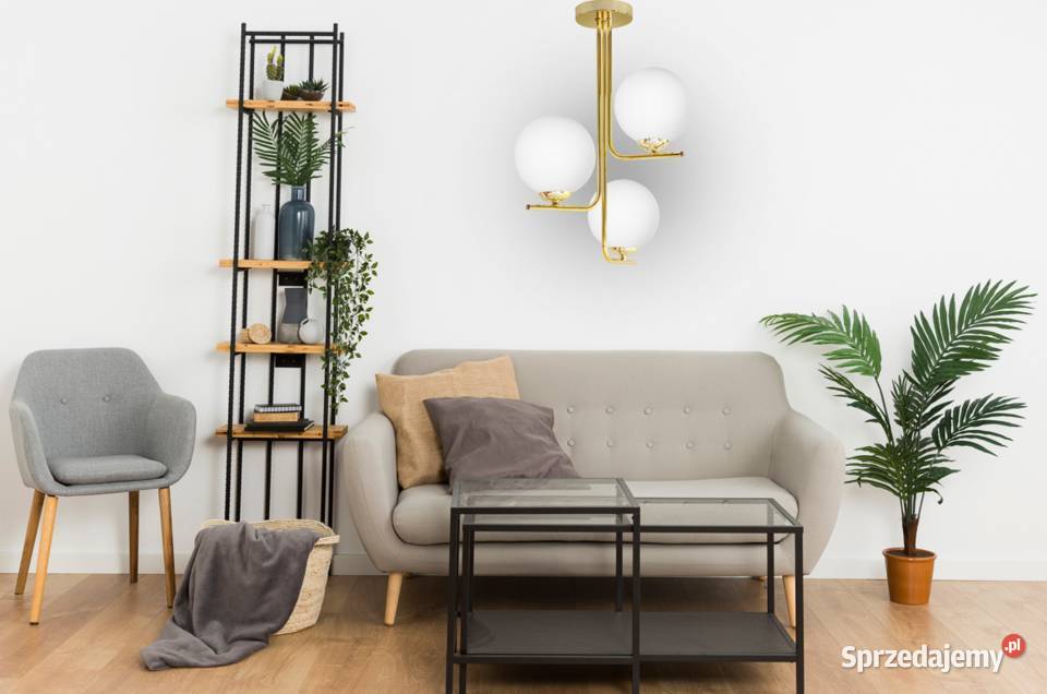 LAMPA SUFITOWA WISZĄCA SZKLANA KULE ZŁOTA Gold podlaskie sprzedam