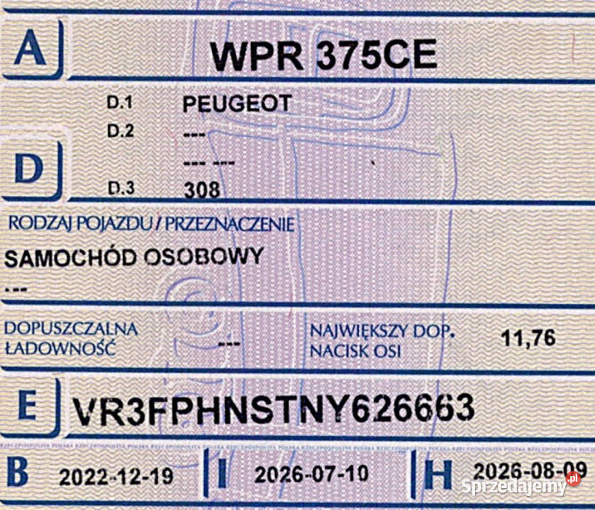 Peugeot 308 FV23 Automat Navi Kamera Wirtualny Sokołów