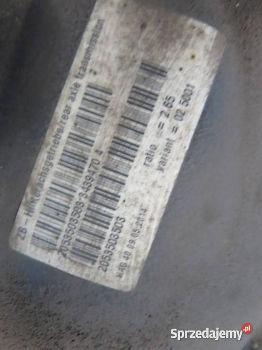 DYFER MOST TYŁ MERCEDES W205 22 CDI 2053503503