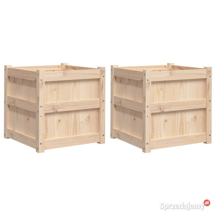 Donice ogrodowe 2 lite drewno sosnowe WM837415 Donice mazowieckie Warszawa