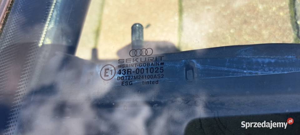 Podnośnik szyby lewy tył ramka szyba Audi 80 B4 pomorskie Luzino