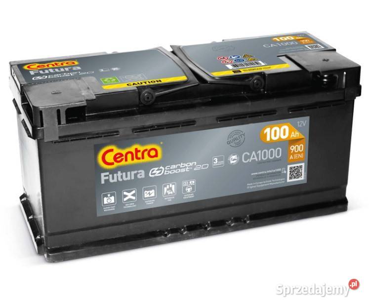 Akumulator Centra FUTURA 100Ah 900A EN PRAWY Wałbrzych sprzedam