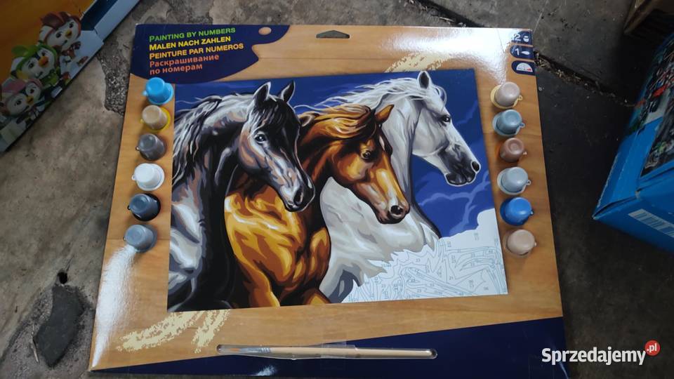 Sequin Art Malowanie numerach Dzikie konie wielkopolskie
