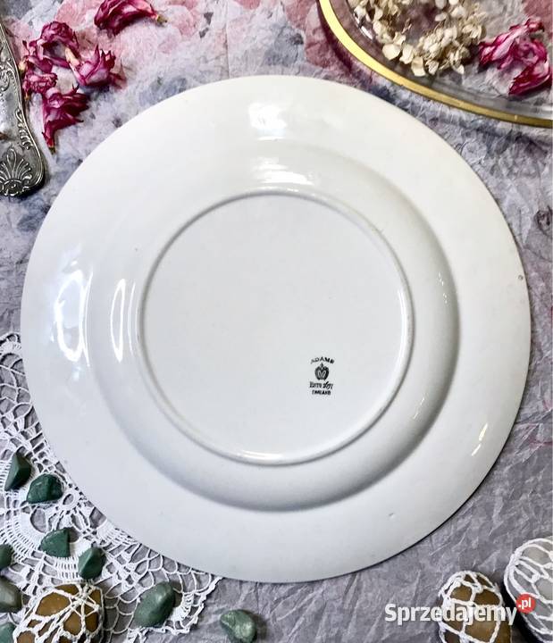 Stary angielski talerz ozdobny William Adams śląskie Myszków