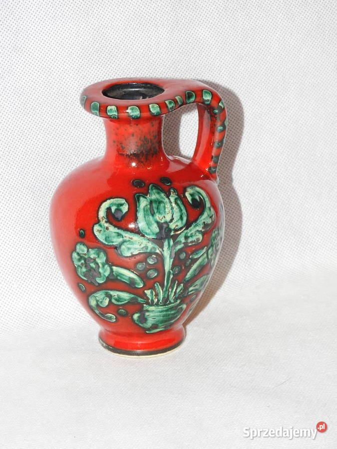 Śliczny stary ceramiczny wazonik niemiecki Antyki, Sztuka, Kolekcje