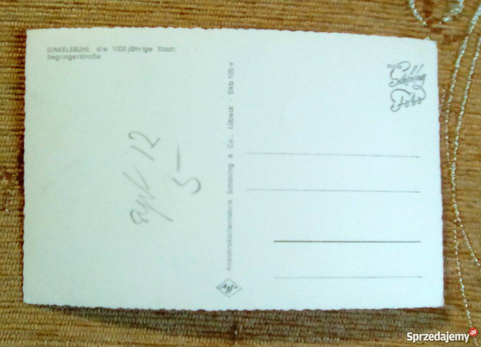 DINKELSBUHL MIASTO NA TERENIE BAWARII Piszczac sprzedam