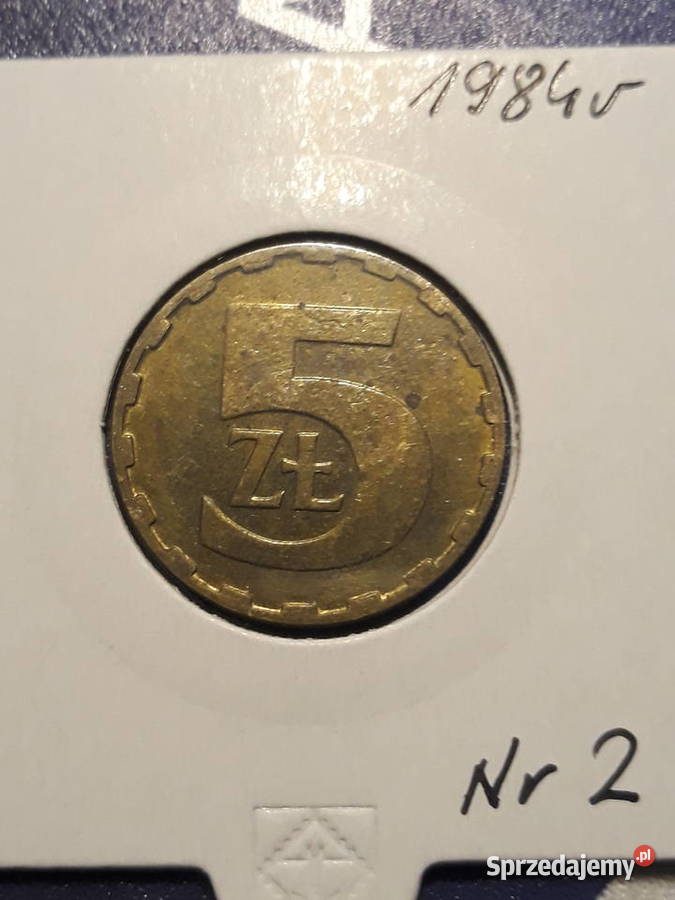5 złotych 1984 r 2 około mennicze wielkopolskie Konin
