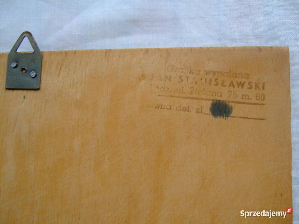 Głowa konia grafika wypalana drewno sklejka Łódź