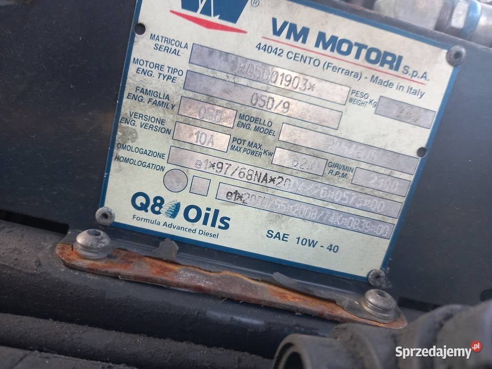 Motor silnik VM MOTORI kompletny dostawcze Silniki i osprzęt
