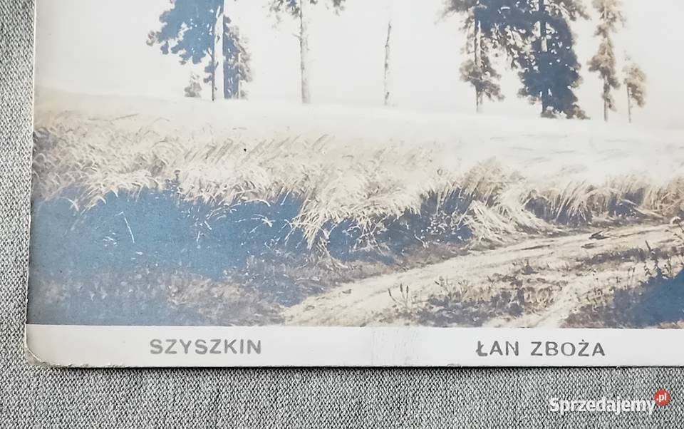 Pocztówka Szyszkin Łan zboża 1918 r Pieczęć wielkopolskie Koźminek