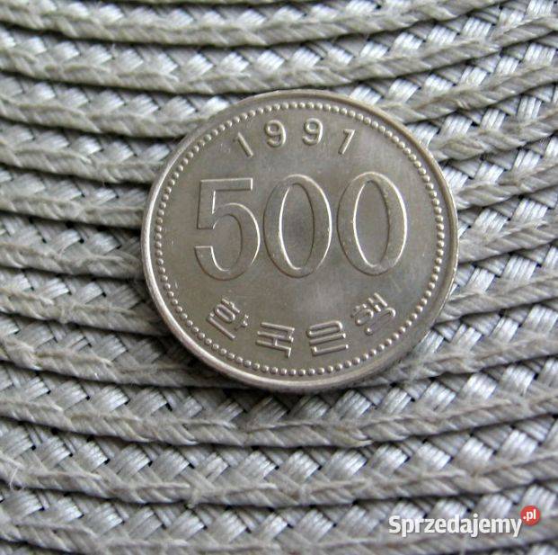 Korea 500 Wonów 1991r Ładna