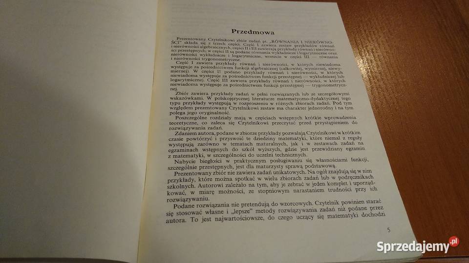 Równania i nierówności zbiór przykładów 1 Gdańsk