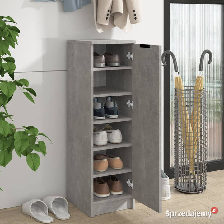 Szafka na buty szarość betonu 30x35x100 WM811434 Warszawa