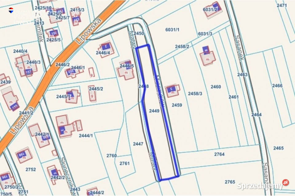 Działka w Lipowej Twój przyszły dom 2008m2 Lipowa sprzedam