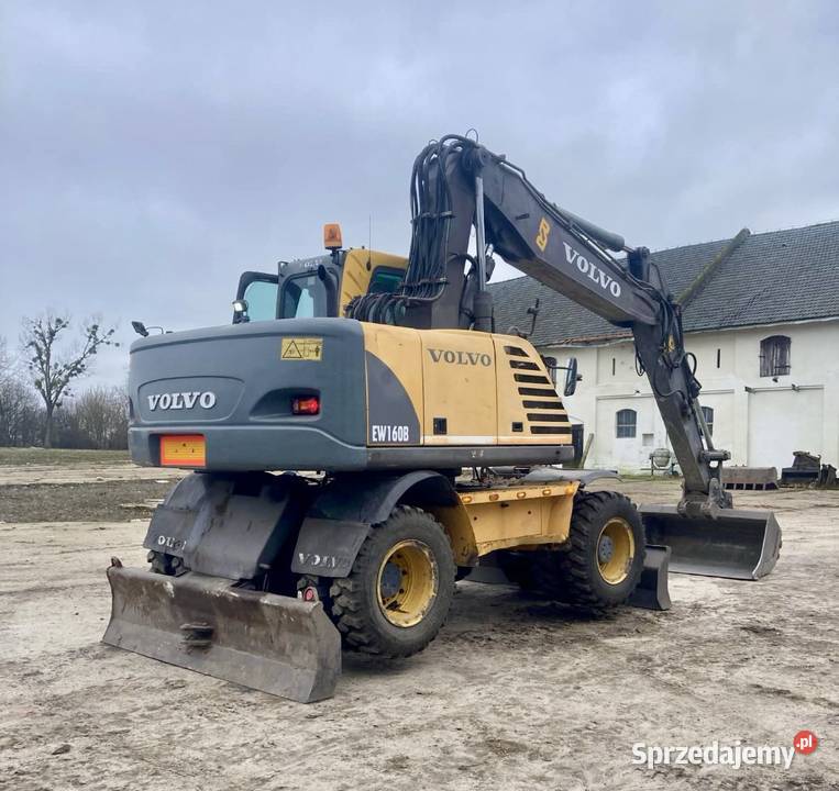 Koparka kołowa VOLVO EW160B Rototilt 2 łyżki Koła Motoryzacja wielkopolskie