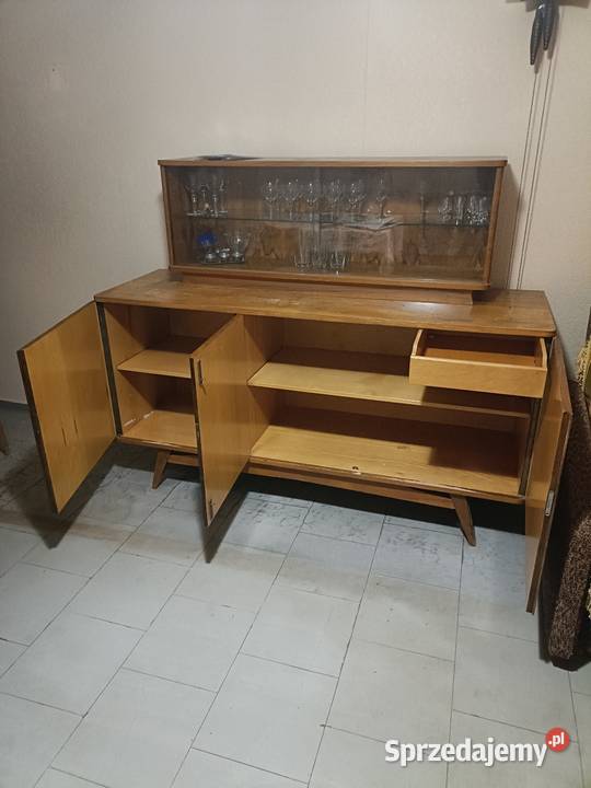Komoda z nadstawką kredens PRL Kredensy i witryny Łódź sprzedam