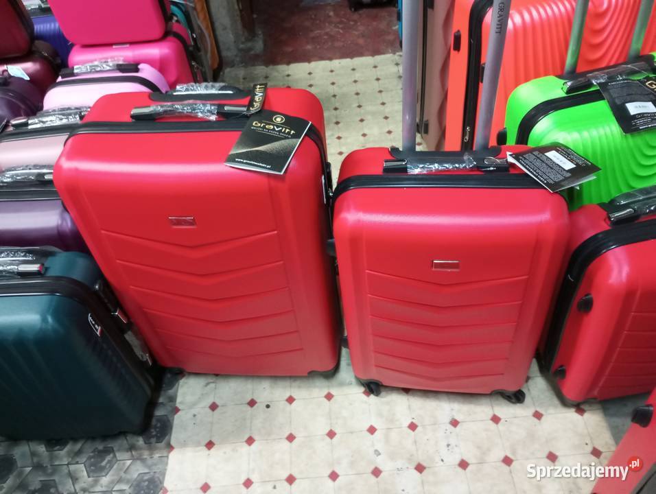 Komplet walizek z kuferkiem na 4 kołach z abs Lublin
