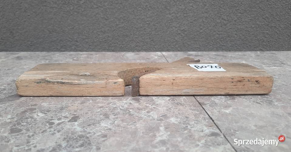 Stary drewniany strug ręczn hebel ostrze 21mm Kolekcje Tczew