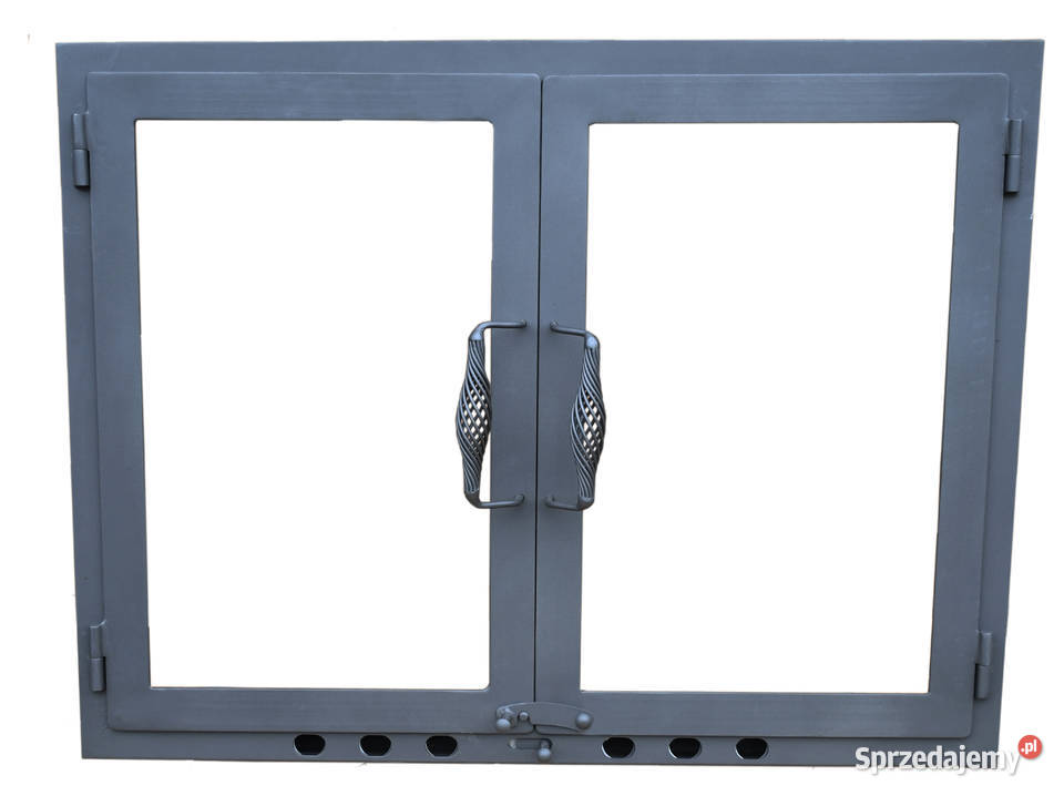 DRZWICZKI STALOWE dwuskrzydłowe Z SZYBĄ na Radziszów