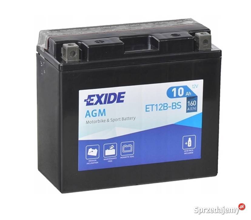Akumulator motocyklowy EXIDE ET12BBS YT12BBS 12V Bydgoszcz sprzedam