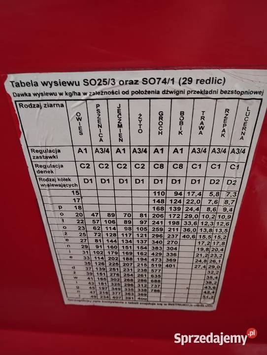 Siewnik Unia Famarol 3 metrowy mazowieckie Pułtusk