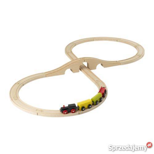 Kolejka drewniana 20 elementów LILLABO IKEA 3 lata+ Kolejki i tory Olsztyn