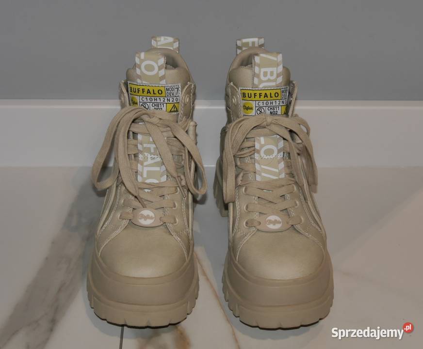 Buffalo świetne buty trapery Aspha NC Mid 37 brązowy/beżowy Damskie Wrocław