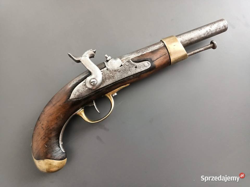 Stary francuski pistolet kaprochow Model 1822 Rzeszów