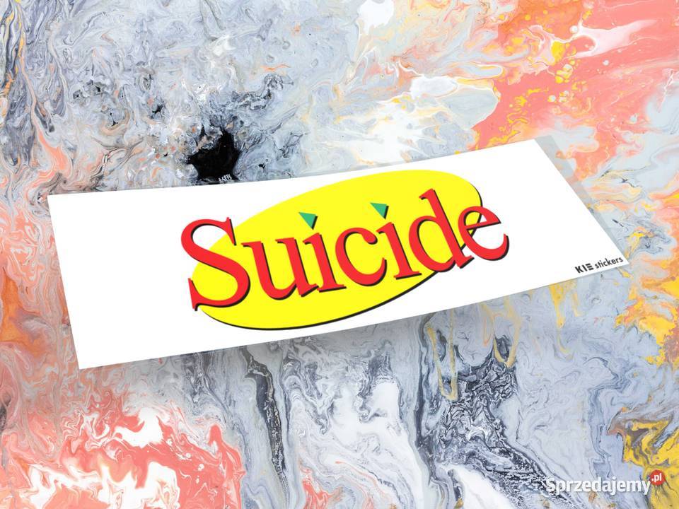 Naklejka SUICIDE 20 x 65 drift slap jdm japan 1 podlaskie Choroszcz sprzedam