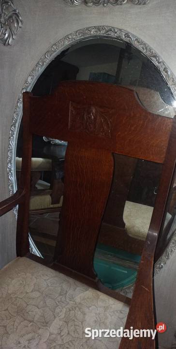 Fotel z podłokietnikami Tapicerka Liście pomorskie