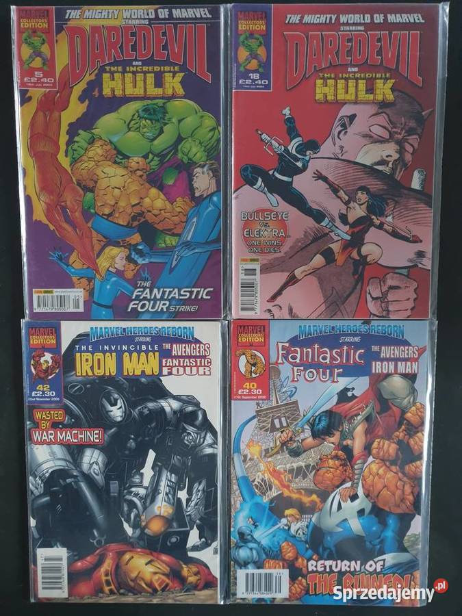 Kolekcja 44 oryginalnych komiksów Marvel USA Superbohaterowie pomorskie