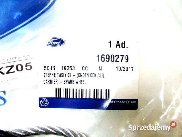 UCHWYT WINDA KOŁA ZAPASOWEGO FORD TRANSIT 2000 dostawcze