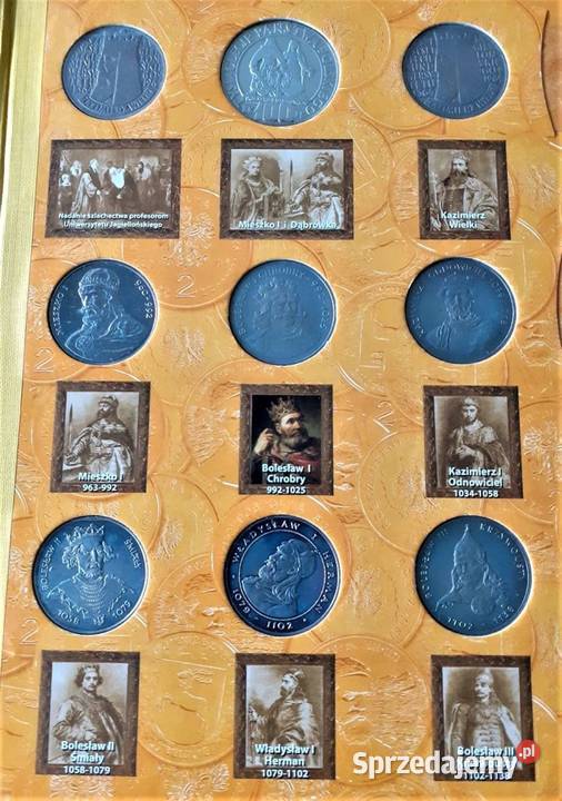 27 monet Fischer Komplet Królów Polskich Ełk