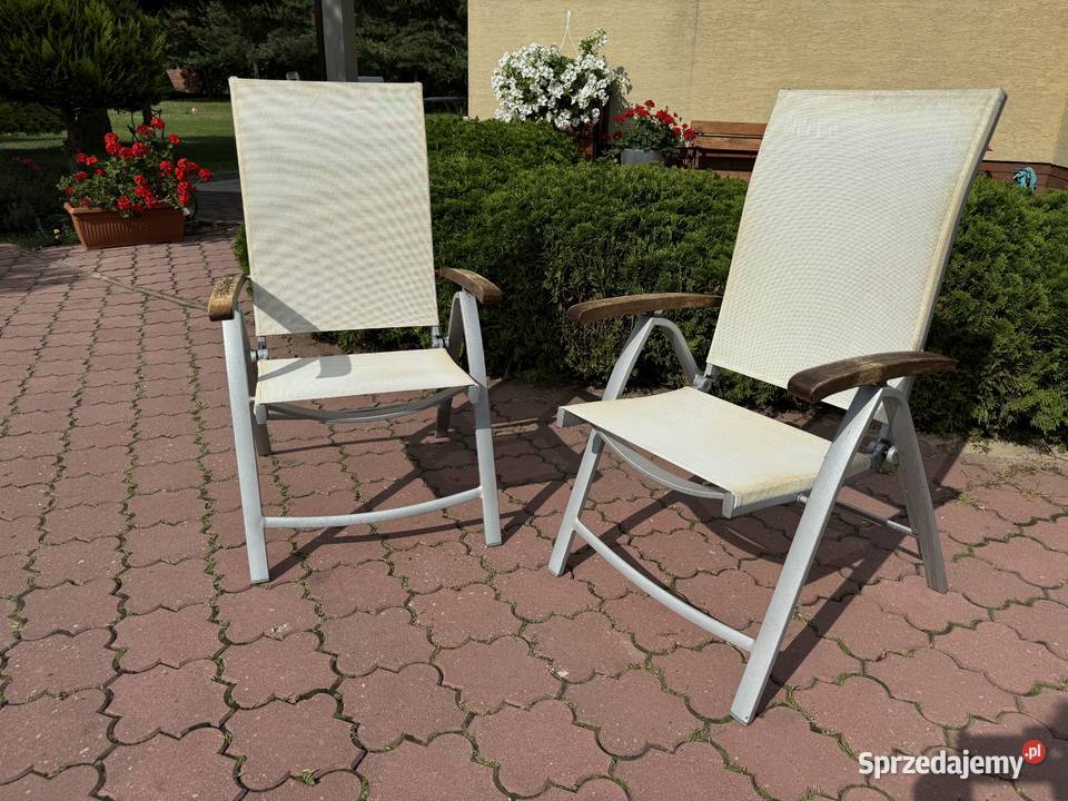 Leżak ogrodowy krzesło aluminiowe fotel na taras mazowieckie Garwolin