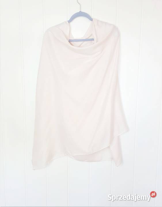 Nowy szal szalik oversize duży pudrowy pastelowy