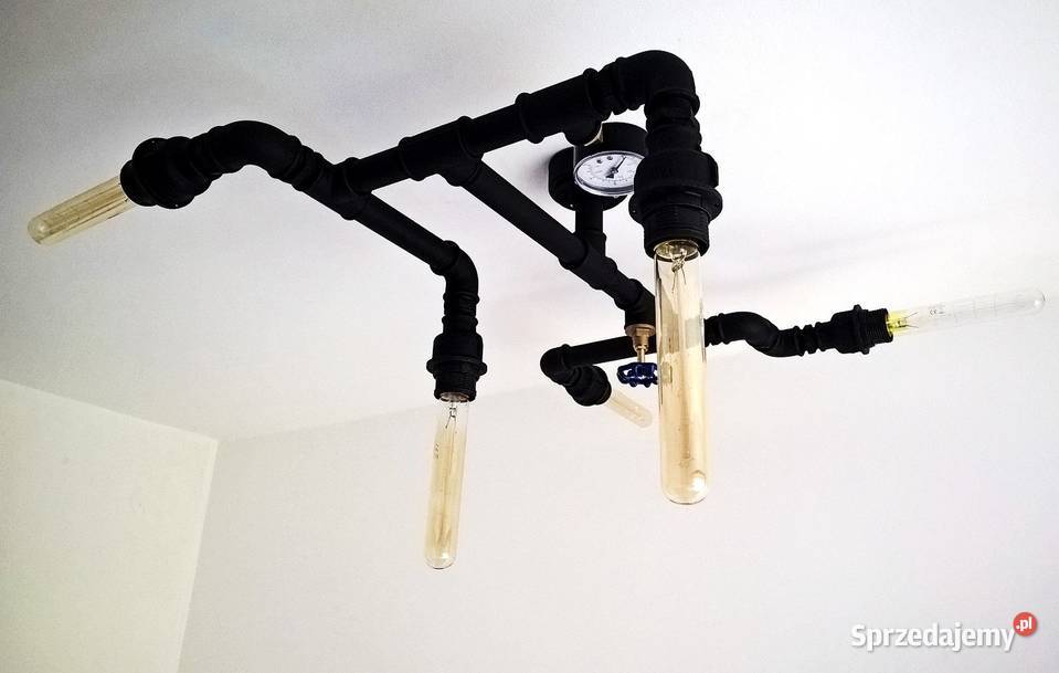 Lampa sufitowa loft z rur hyrailicznych Lampy wiszące sprzedam