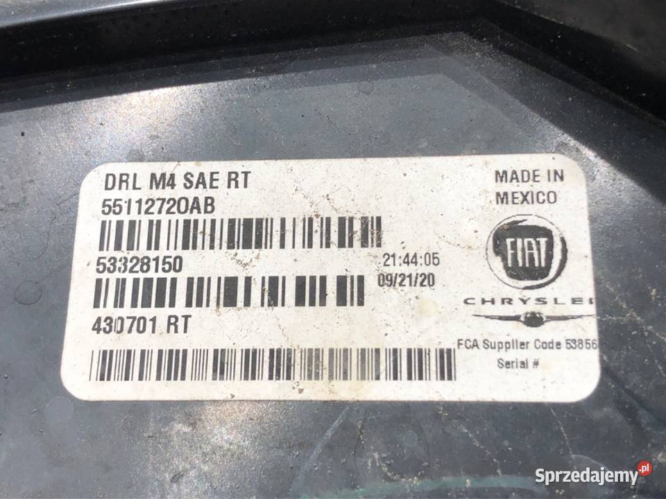 LAMPA LED DRL PRAWA JEEP COMPASS MP 55112720AB osobowe