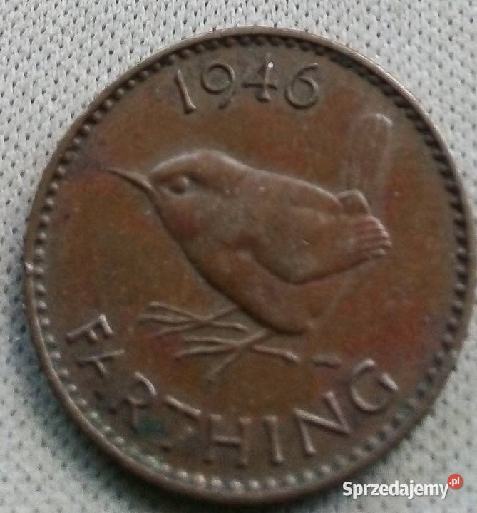 WIELKA BRYTANIAFARTHING1945 r Numizmatyka