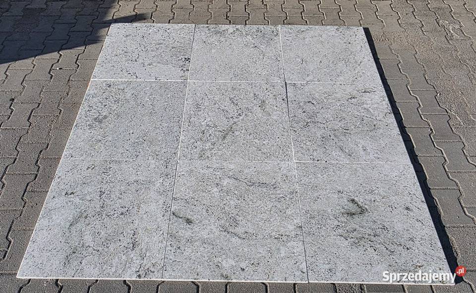 Płytki granitowe Colonial White antypoślizgowe dolnośląskie Bielawa
