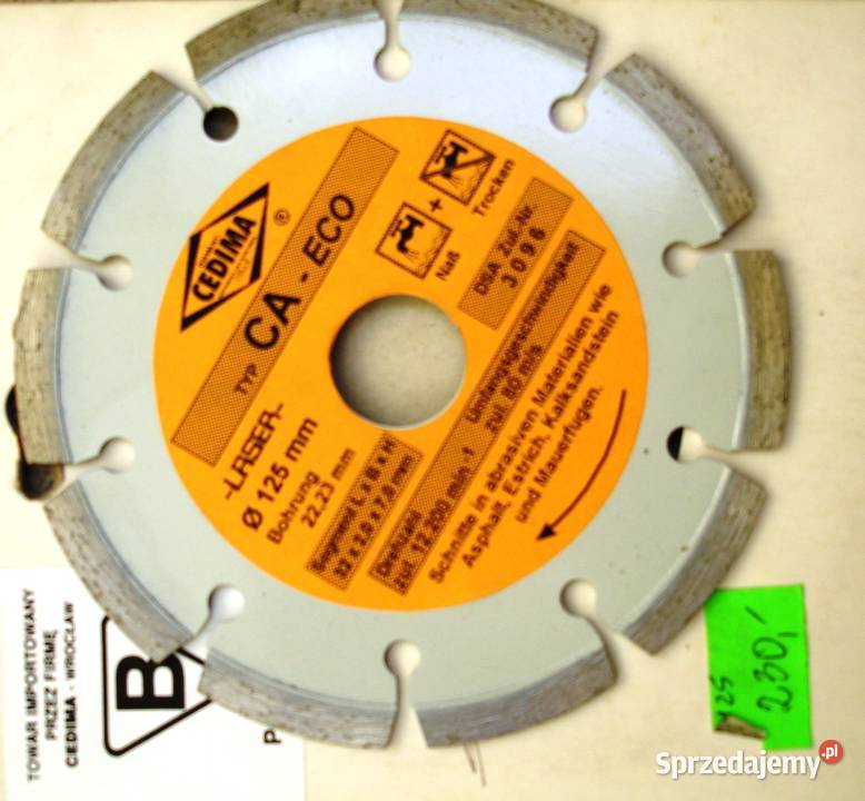 Tarcza diamentowa CEDIMA CAECO Laser 125 mm nowa Warszawa