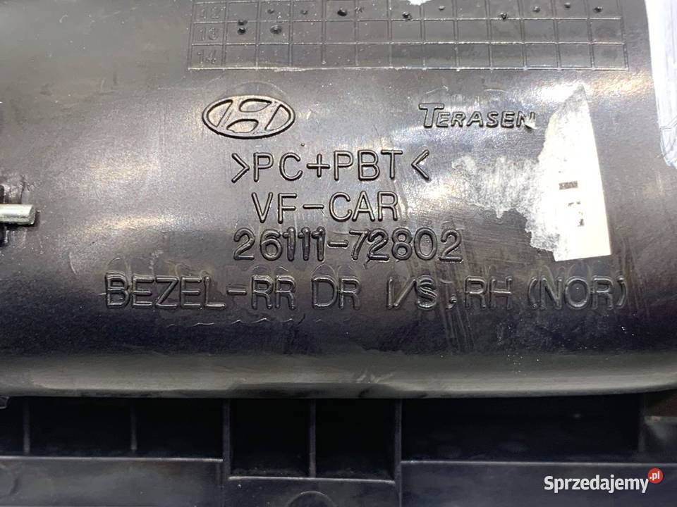 KLAMKA WEWNĘTRZNA PRAWY TYŁ HYUNDAI i40 osobowe