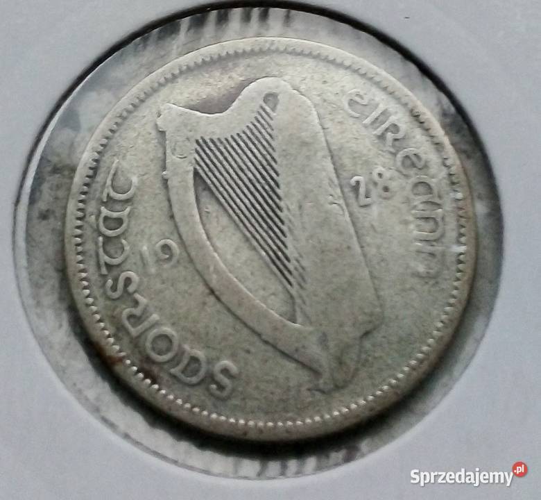 IRLANDIA 1 SZYLING 1928 r SREBRO 0750 BYK Legionowo